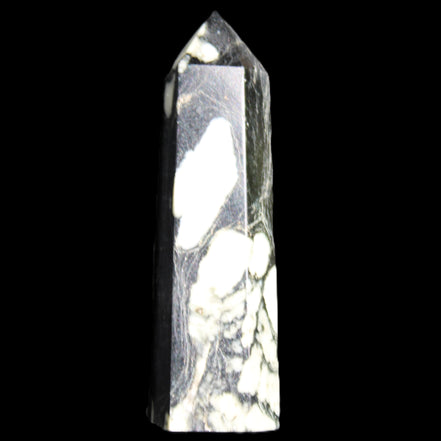 Chrysanthemum Stone wand 71mm 51g in sunlight - Rocks and Things Store