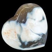 Whale Agate heart 257g in sunlight - Rocks and Things Store