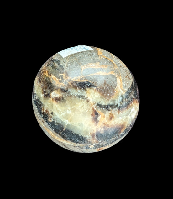 Septarian Dragon Stone sphere 55mm 244g in sunlight - Rocks and Things Store