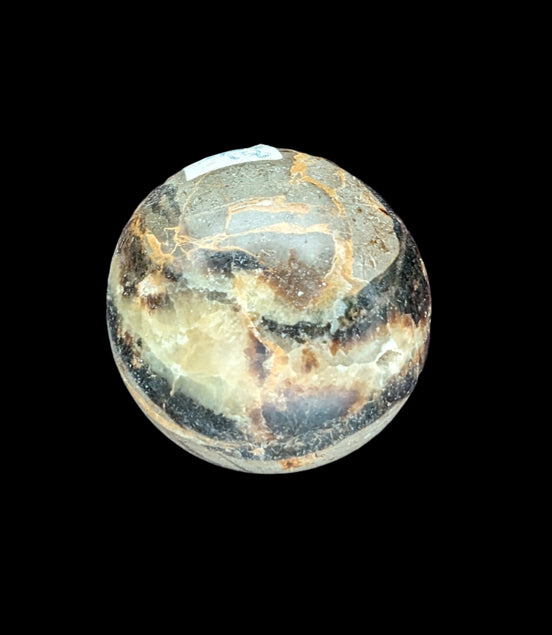 Septarian Dragon Stone sphere 55mm 244g in sunlight - Rocks and Things Store