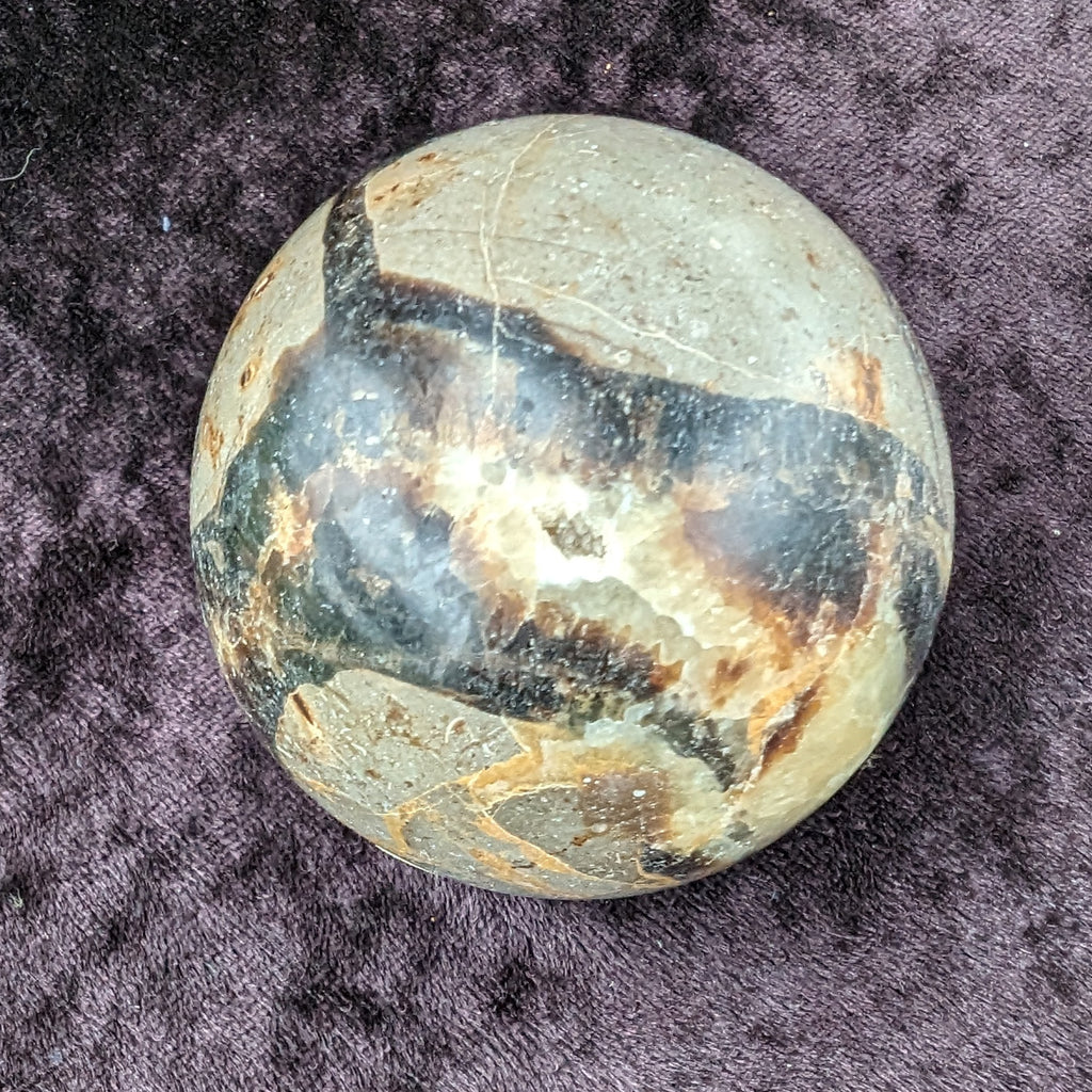 Septarian Dragon Stone sphere 55mm 244g Rocks and Things