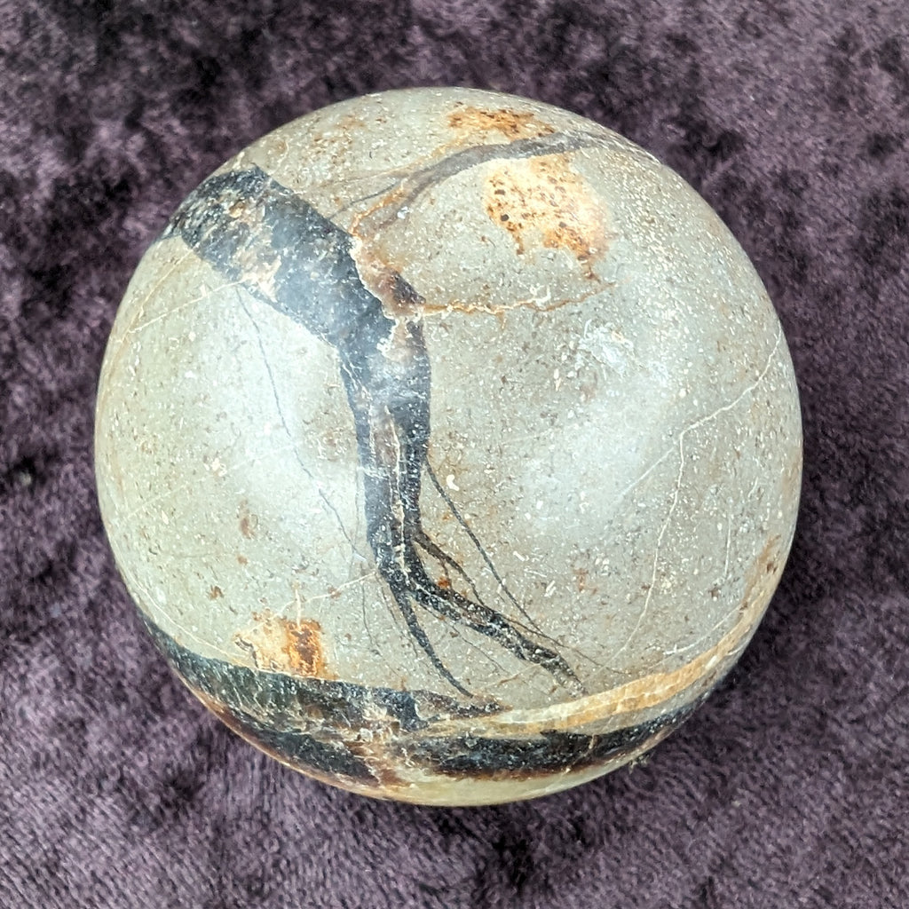 Septarian Dragon Stone sphere 55mm 244g Rocks and Things