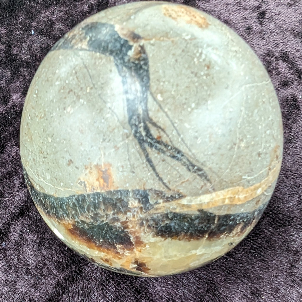 Septarian Dragon Stone sphere 55mm 244g Rocks and Things