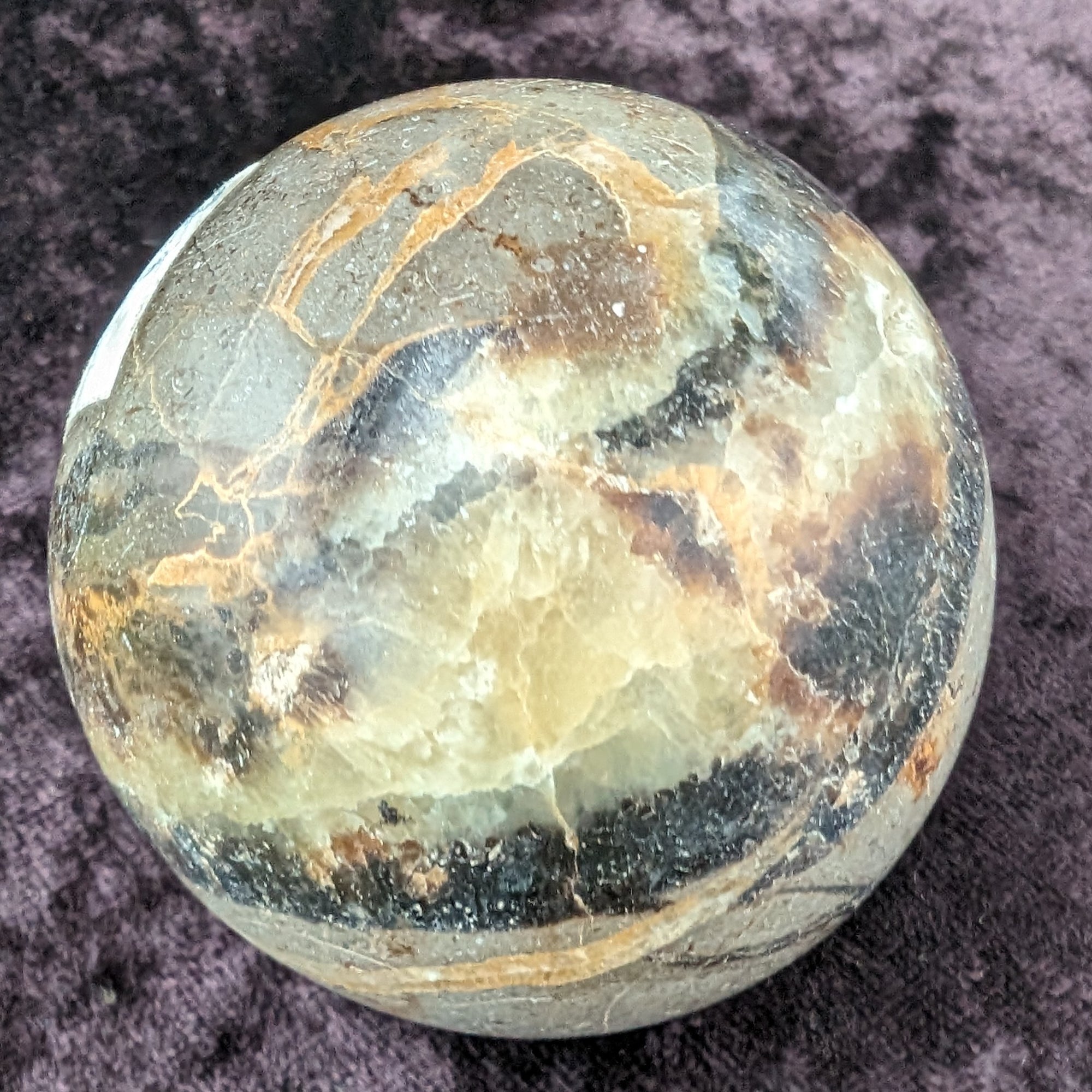Septarian Dragon Stone sphere 55mm 244g Rocks and Things
