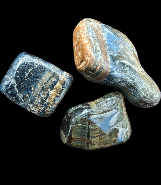 Blue Tigers Eye 2/3 stones 18-21g Rocks and Things