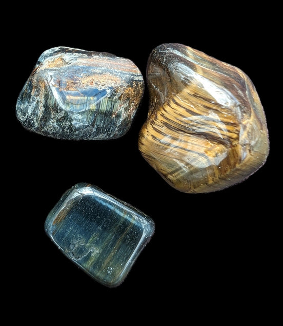 Blue Tigers Eye 2/3 stones 18-21g Rocks and Things