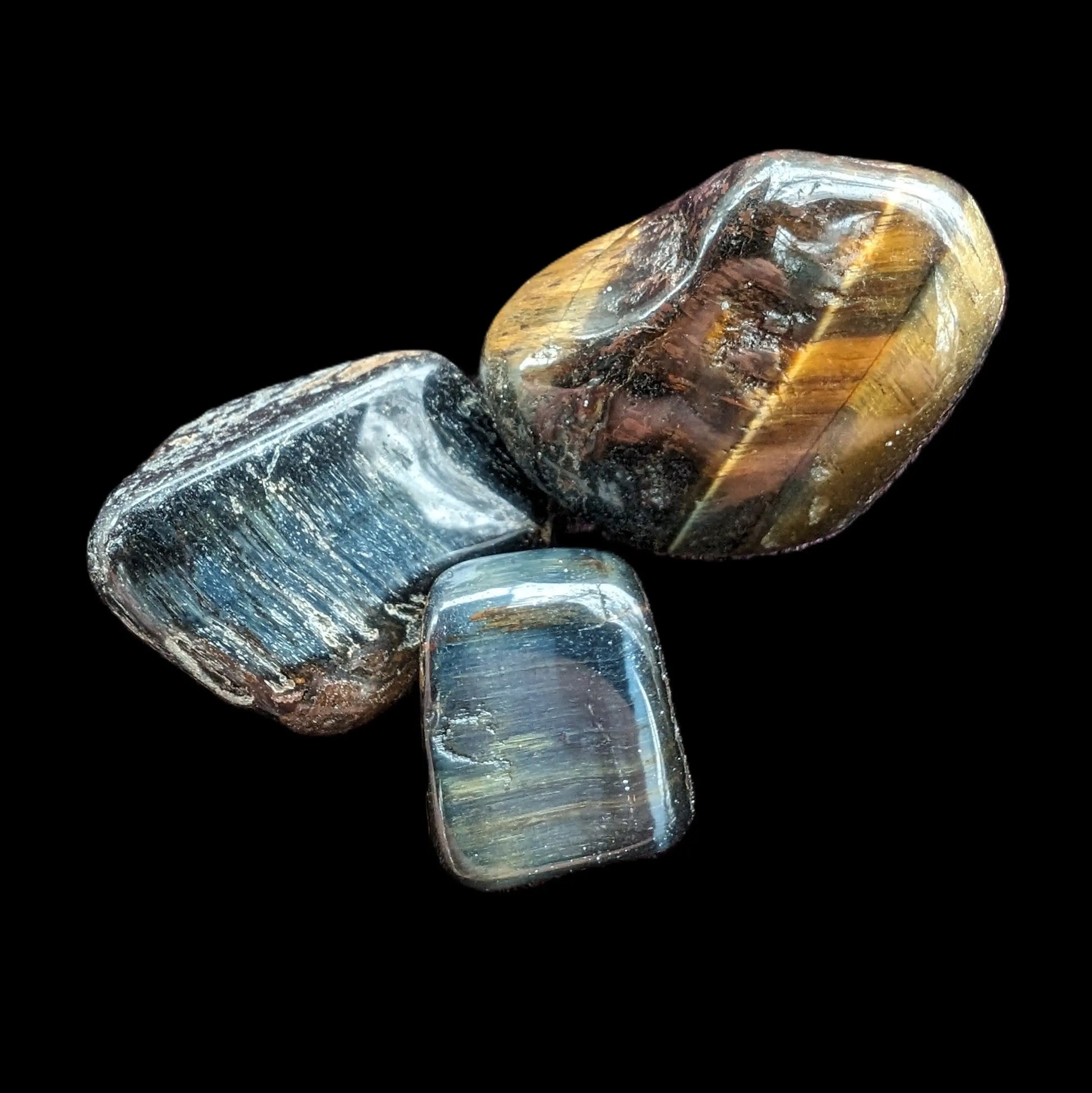 Blue Tigers Eye 2/3 stones 18-21g Rocks and Things