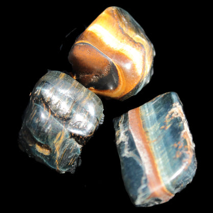 Blue Tigers Eye 2/3 stones 18-21g Rocks and Things