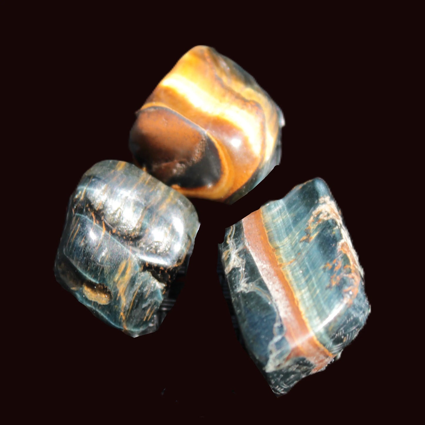 Blue Tigers Eye 2/3 stones 18-21g Rocks and Things