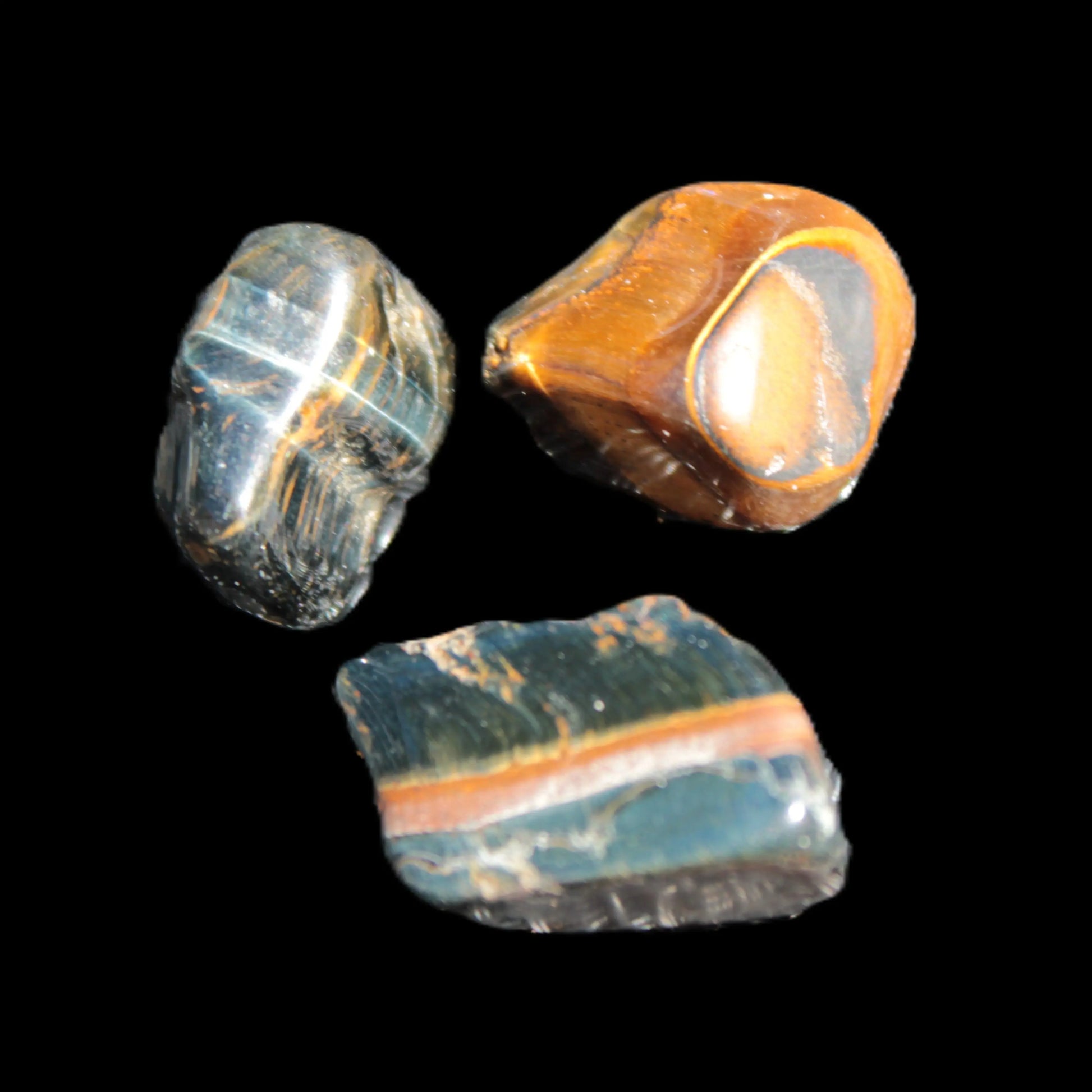 Blue Tigers Eye 2/3 stones 18-21g Rocks and Things