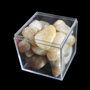 Britannia Creek tumbled Quartz, Citrine & Smoky Quartz, 25 crystals 56mm cube 253g - Rocks and Things Store