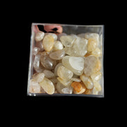 Britannia Creek tumbled Citrine, Quartz & Smoky Quartz, approx 100 crystals, 261g - Rocks and Things Store