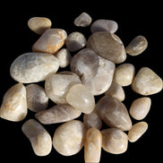 Britannia Creek tumbled Quartz, Citrine & Smoky Quartz, 25 crystals 56mm cube 253g - Rocks and Things Store