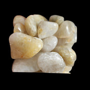 Britannia Creek tumbled Quartz, Citrine & Smoky Quartz, 25 crystals 56mm cube 253g - Rocks and Things Store