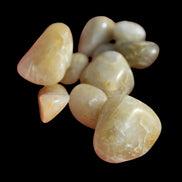 Britannia Creek tumbled Quartz, Citrine & Smoky Quartz, 25 crystals 56mm cube 253g - Rocks and Things Store