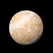 Dinosaur Bone fossil sphere 51mm 166g in sunlight - Rocks and Things Store