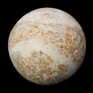 Dinosaur Bone fossil sphere 51mm 166g in sunlight - Rocks and Things Store