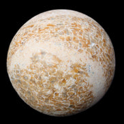 Dinosaur Bone fossil sphere 51mm 166g in sunlight - Rocks and Things Store