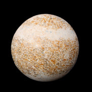 Dinosaur Bone fossil sphere 51mm 166g in sunlight - Rocks and Things Store