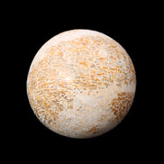 Dinosaur Bone fossil sphere 51mm 166g in sunlight - Rocks and Things Store