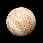 Dinosaur Bone fossil sphere 51mm 166g in sunlight - Rocks and Things Store