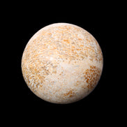 Dinosaur Bone fossil sphere 51mm 166g in sunlight - Rocks and Things Store