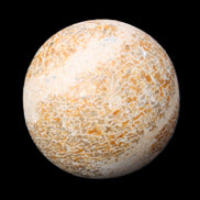 Dinosaur Bone fossil sphere 51mm 166g in sunlight - Rocks and Things Store