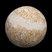 Dinosaur Bone fossil sphere 51mm 166g in sunlight - Rocks and Things Store