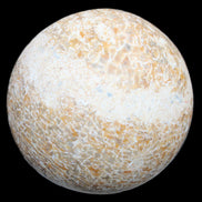 Dinosaur Bone fossil sphere 51mm 166g in sunlight - Rocks and Things Store