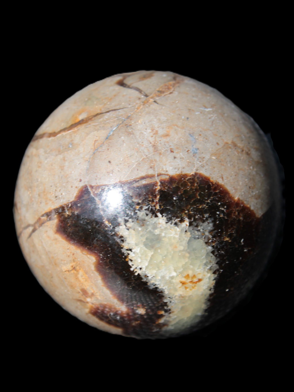 Septarian Dragon Stone sphere 57mm 248g Rocks and Things