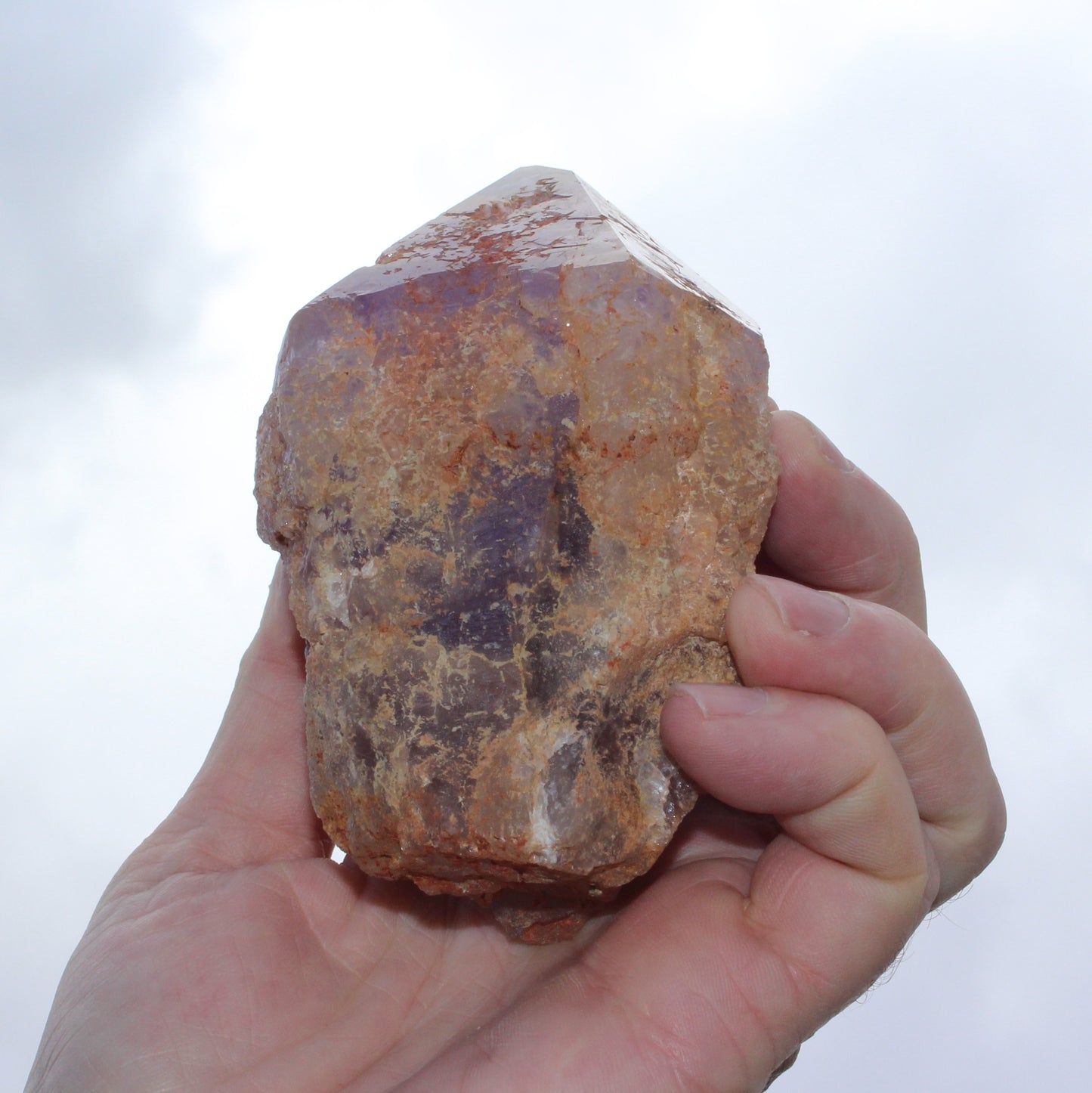 Amethyst crystal point rough 628g Rocks and Things