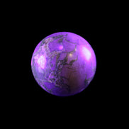 Septarian Dragon Stone sphere 51mm 192g in UV light - Rocks and Things Store