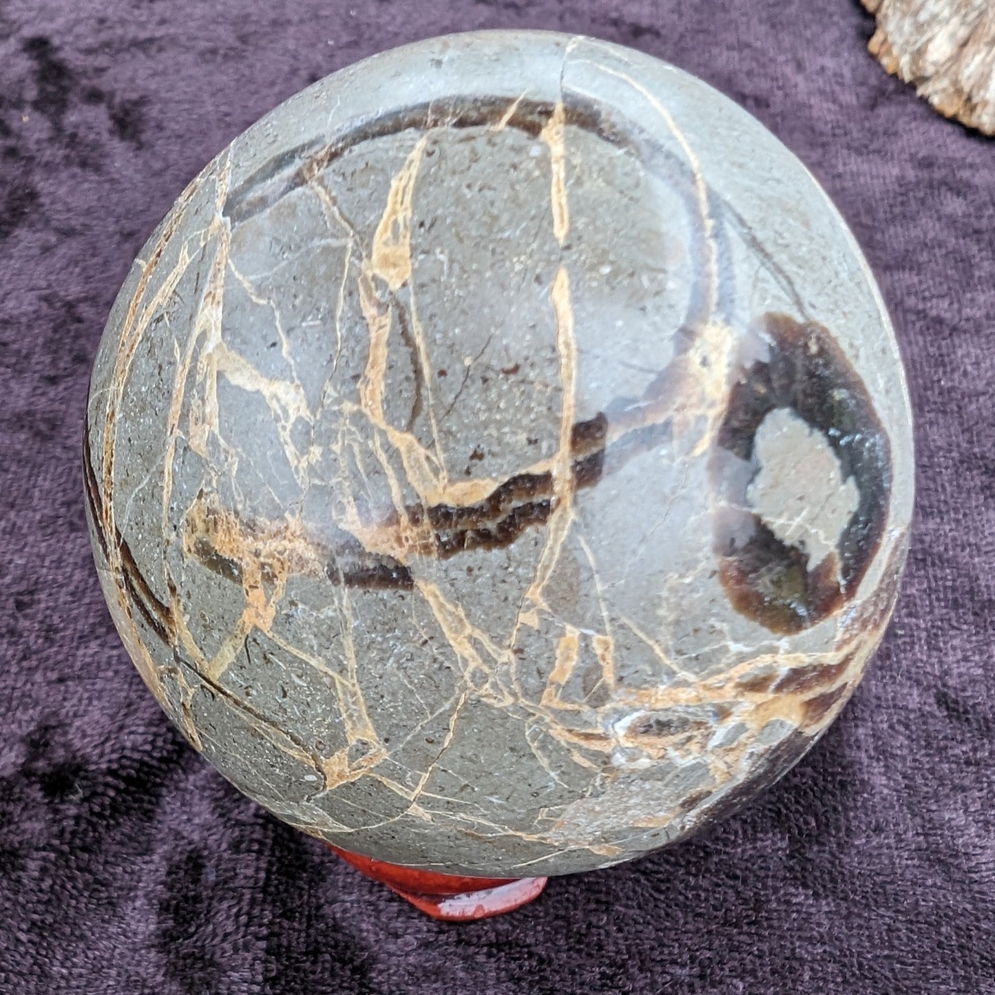 Septarian Dragon Stone sphere 51mm 197g