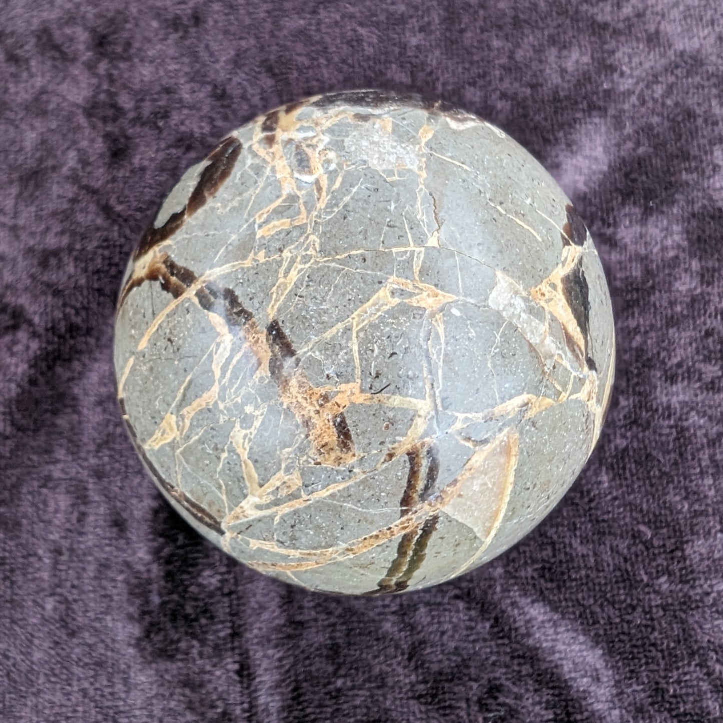 Septarian Dragon Stone sphere 51mm 197g