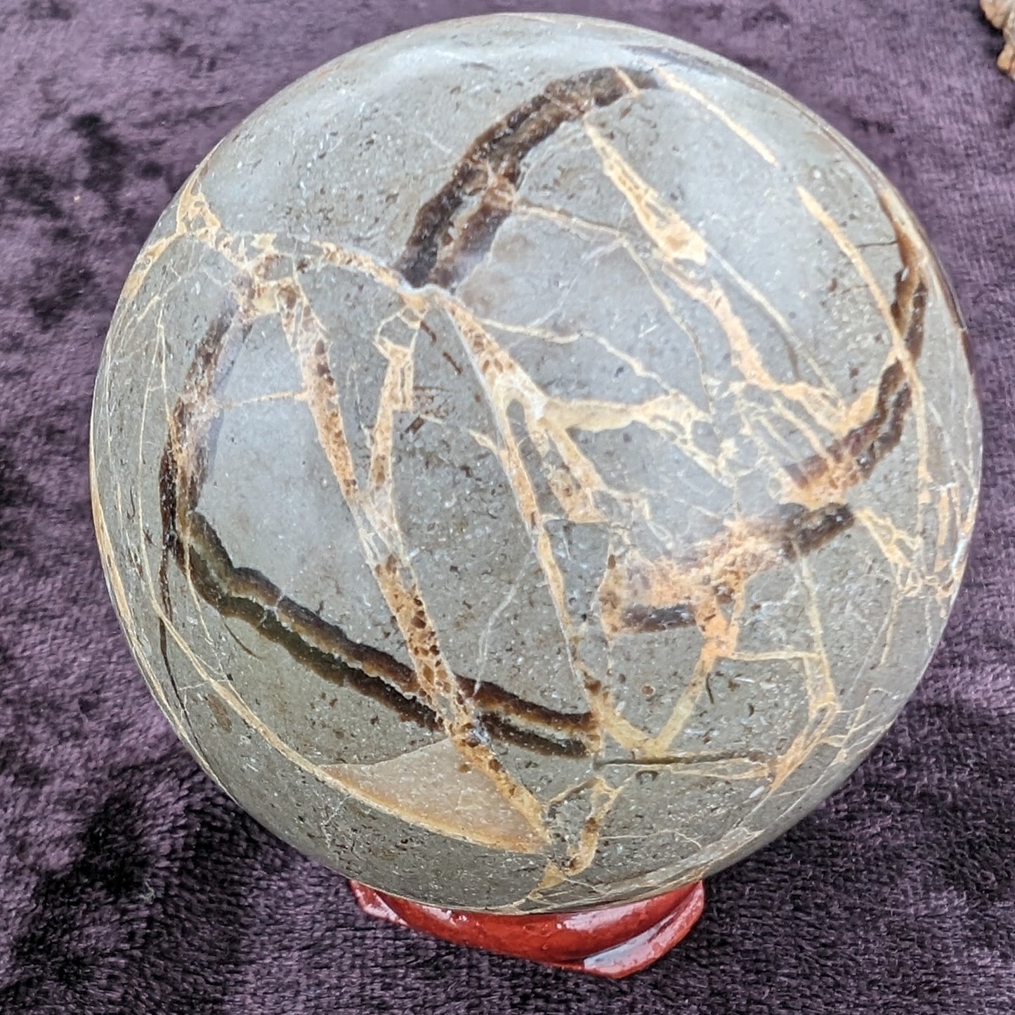 Septarian Dragon Stone sphere 51mm 197g