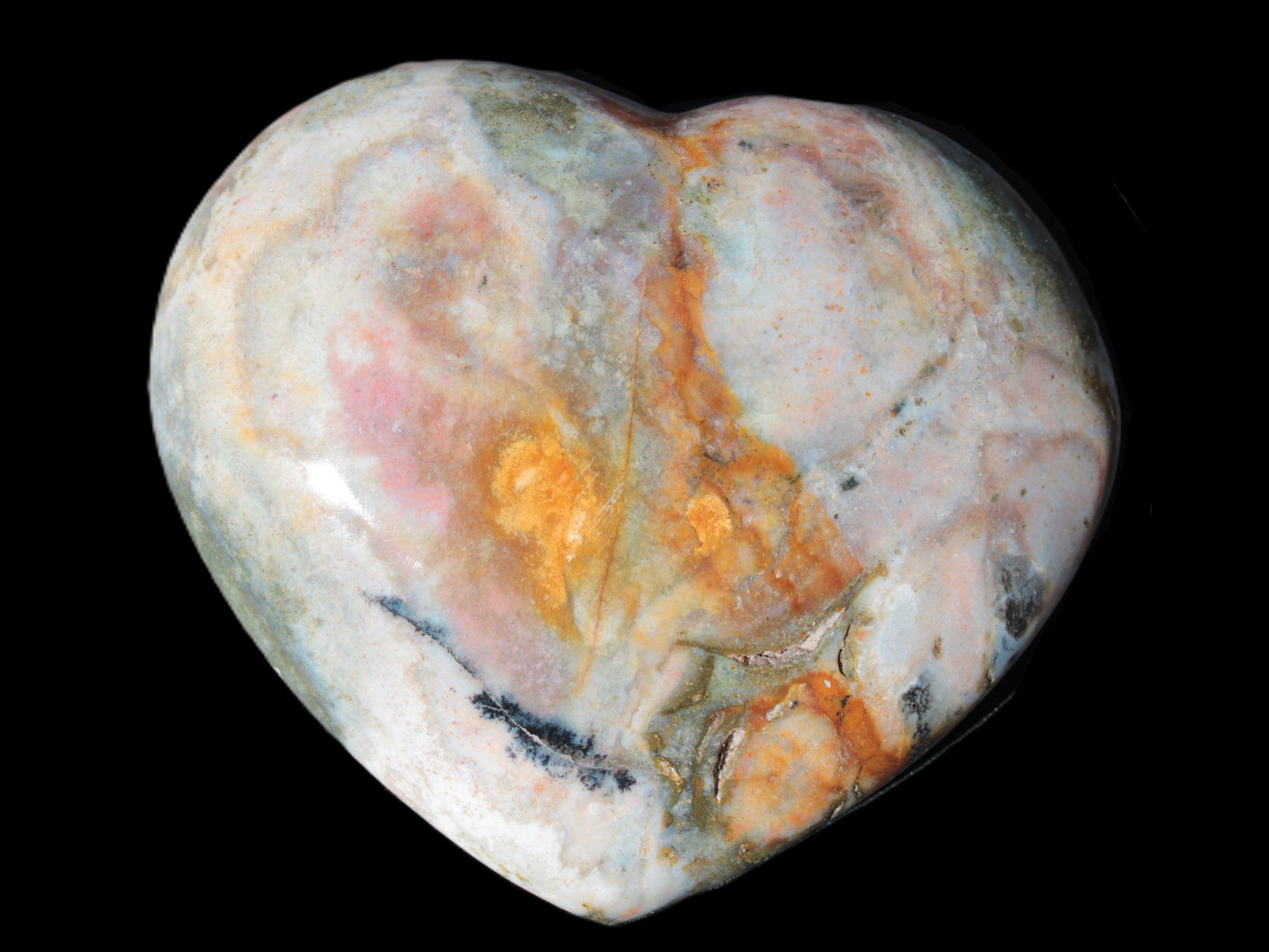 Ocean Jasper heart 336g Rocks and Things