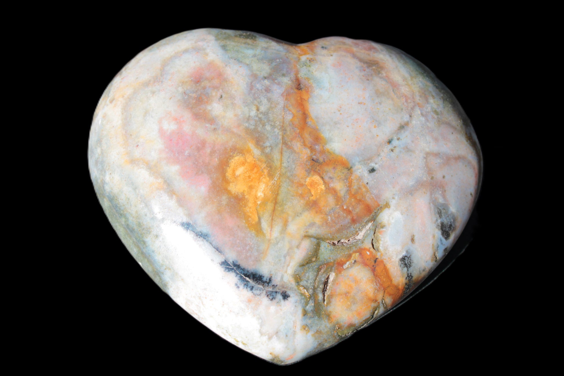 Ocean Jasper heart 336g Rocks and Things