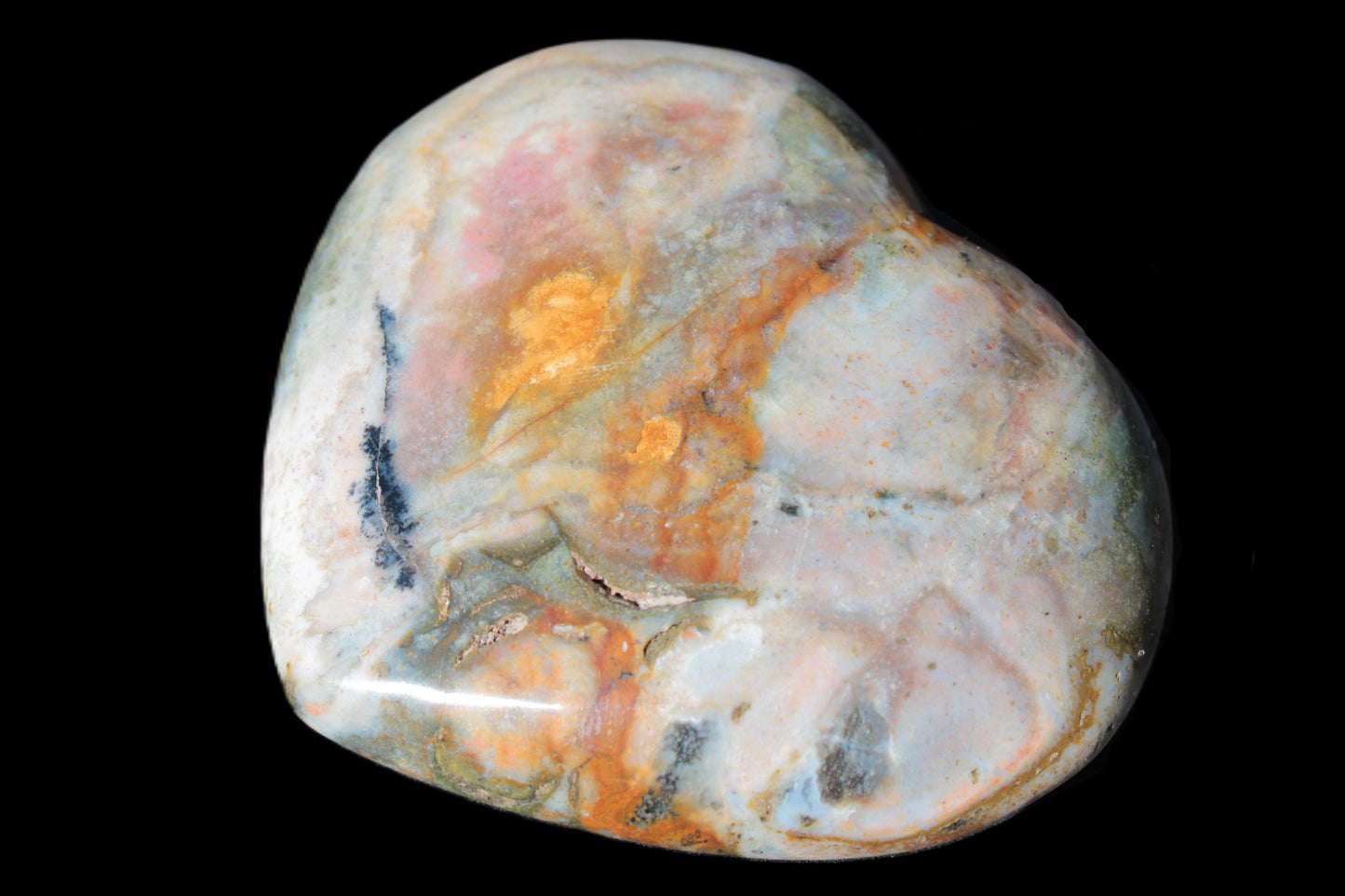 Ocean Jasper heart 336g Rocks and Things