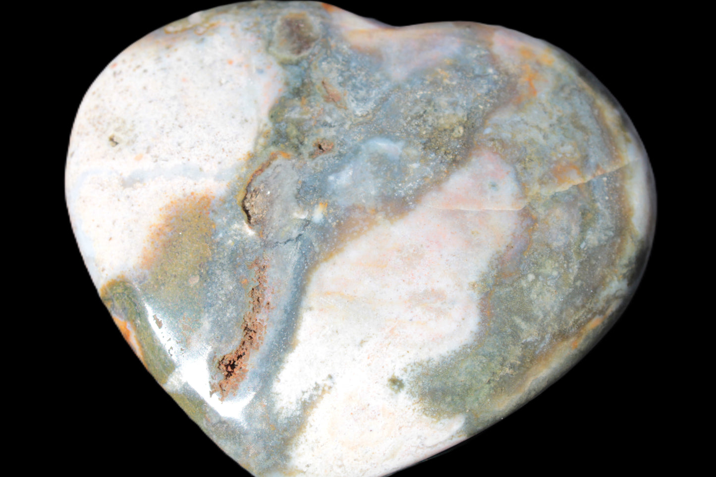 Ocean Jasper heart 336g Rocks and Things