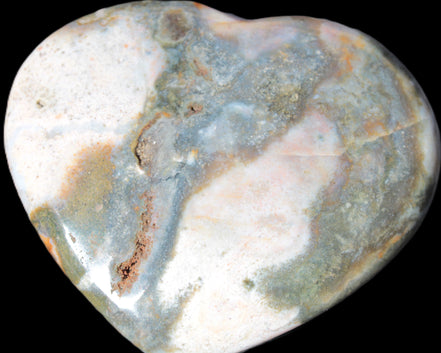 Ocean Jasper heart 336g - Rocks and Things Store