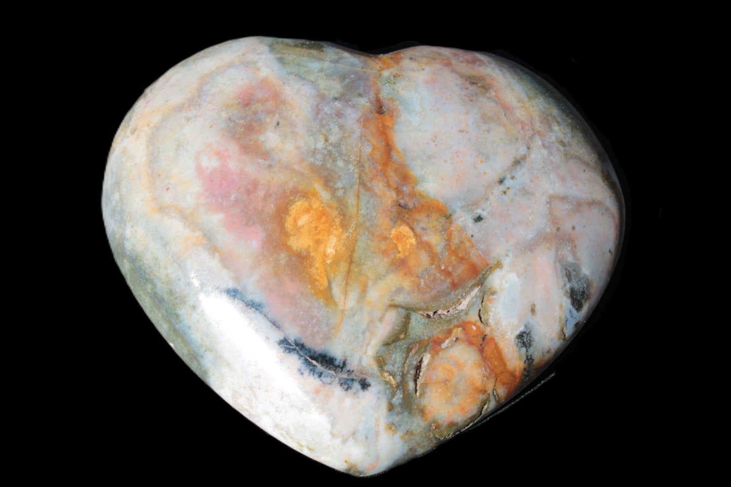 Ocean Jasper heart 336g Rocks and Things