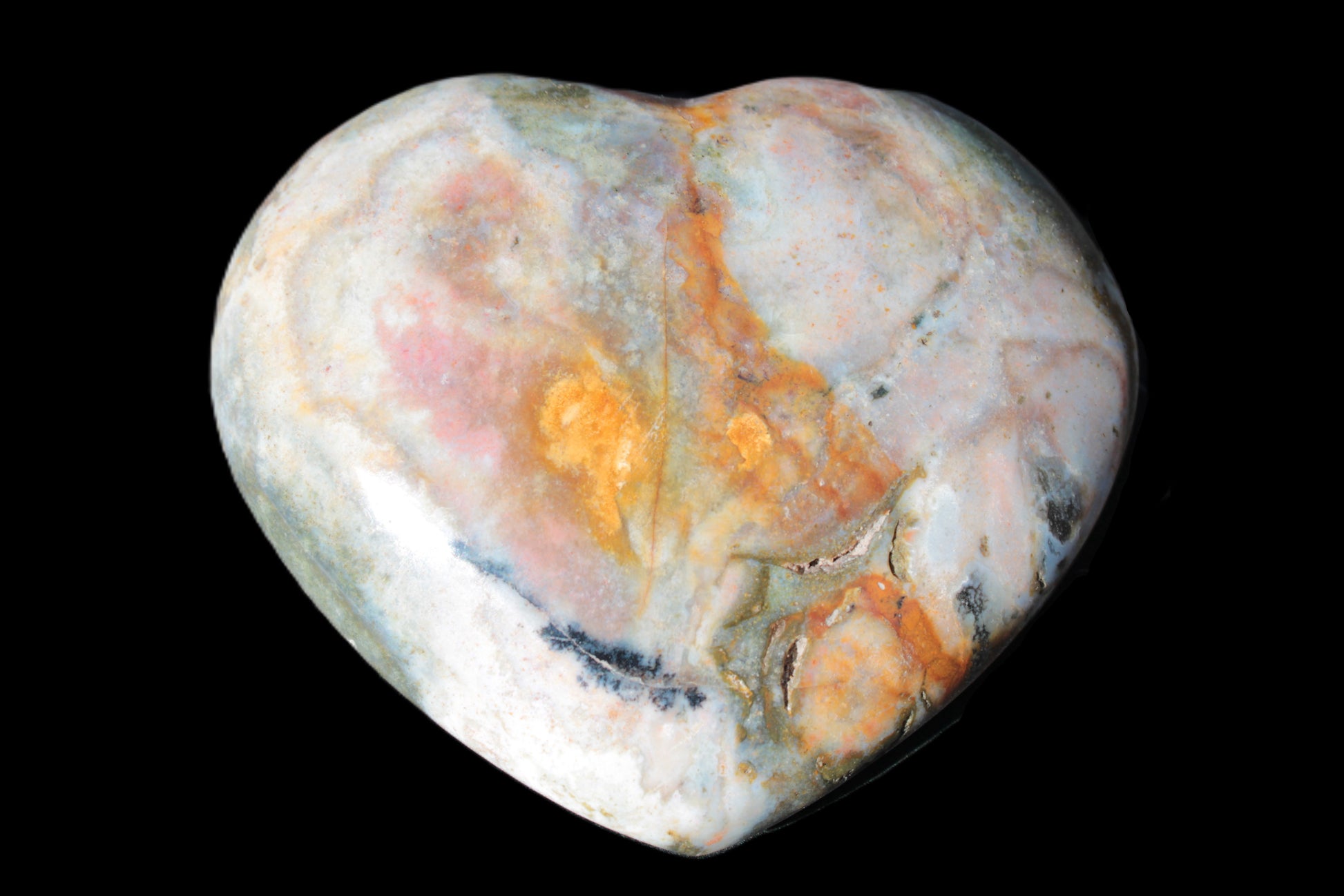 Ocean Jasper heart 336g Rocks and Things