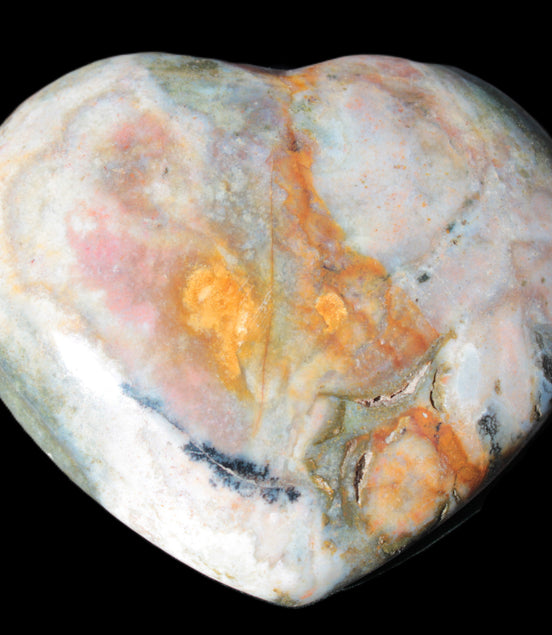 Ocean Jasper heart 336g - Rocks and Things Store