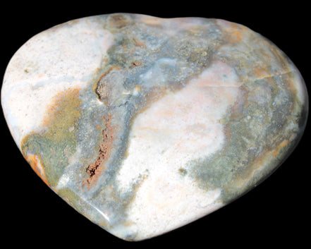 Ocean Jasper heart 336g - Rocks and Things Store