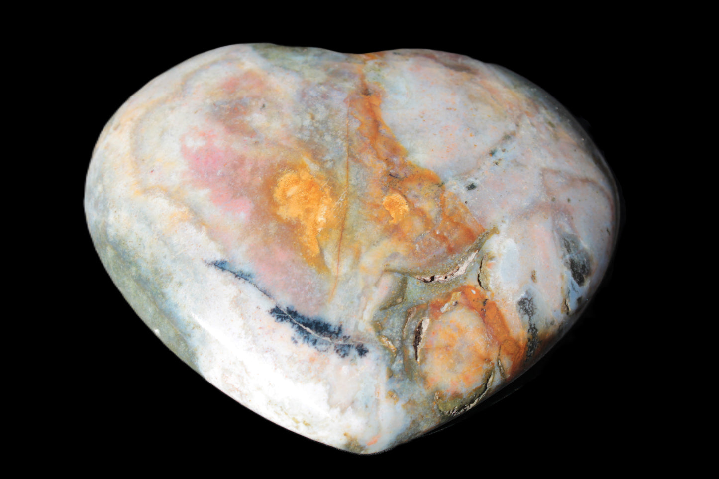 Ocean Jasper heart 336g Rocks and Things