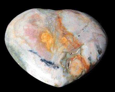 Ocean Jasper heart 336g - Rocks and Things Store