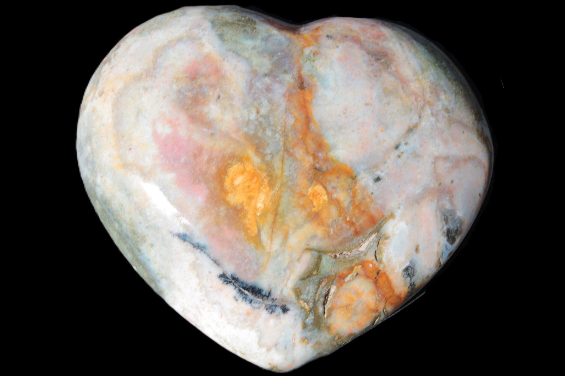 Ocean Jasper heart 336g Rocks and Things