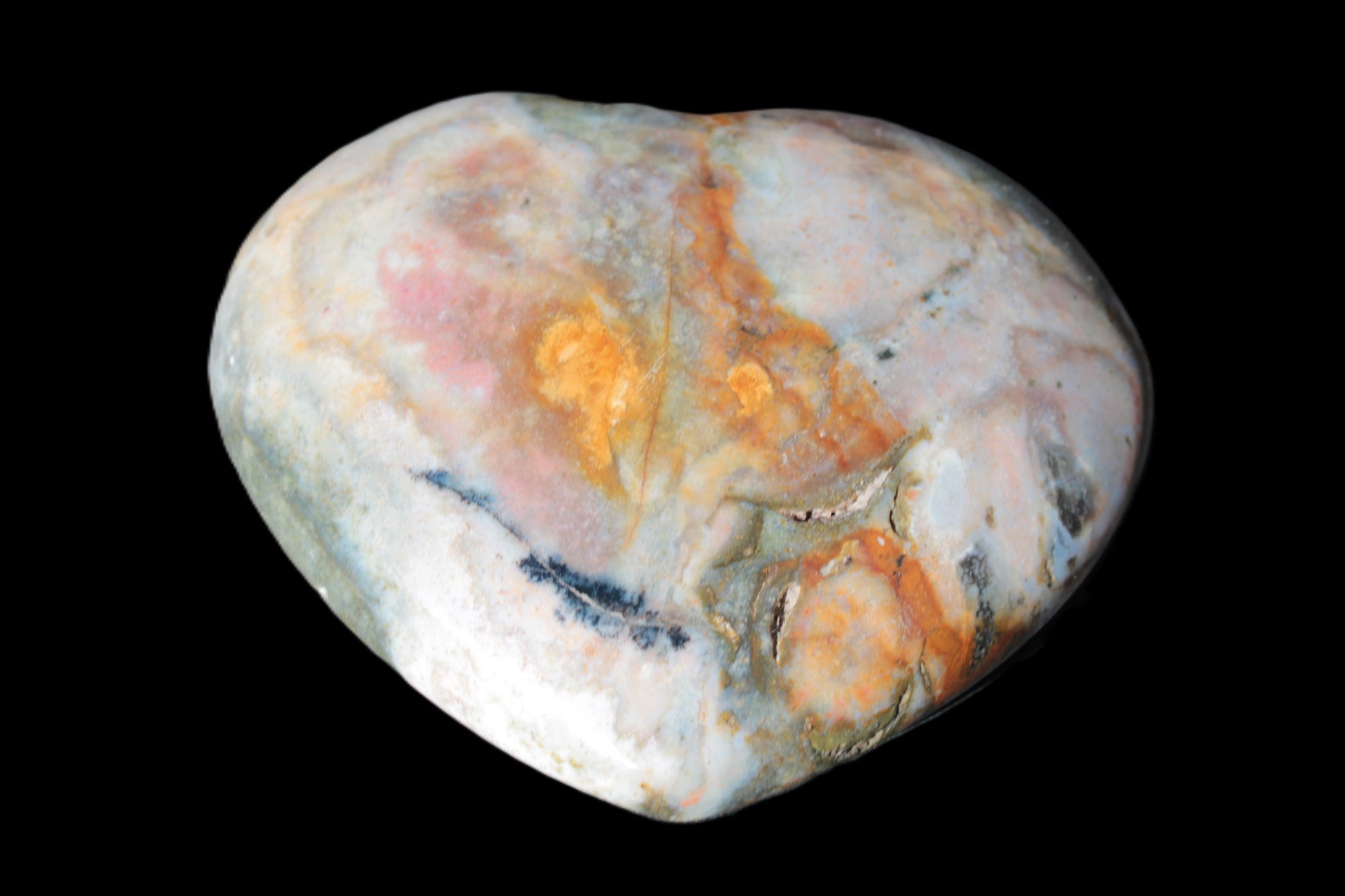 Ocean Jasper heart 336g Rocks and Things