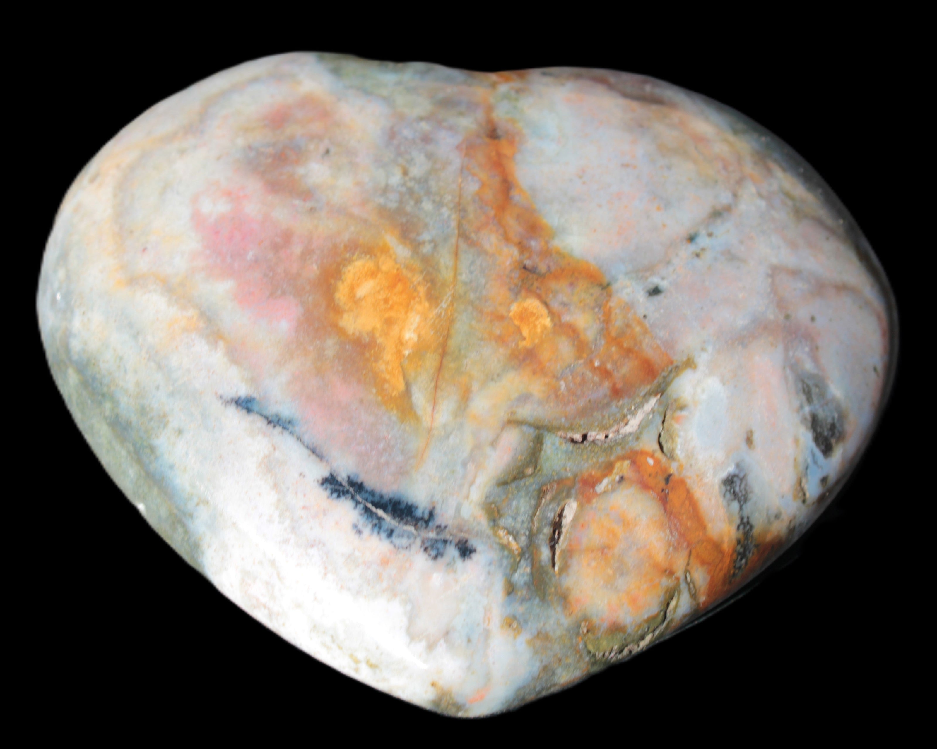 Ocean Jasper heart 336g - Rocks and Things Store