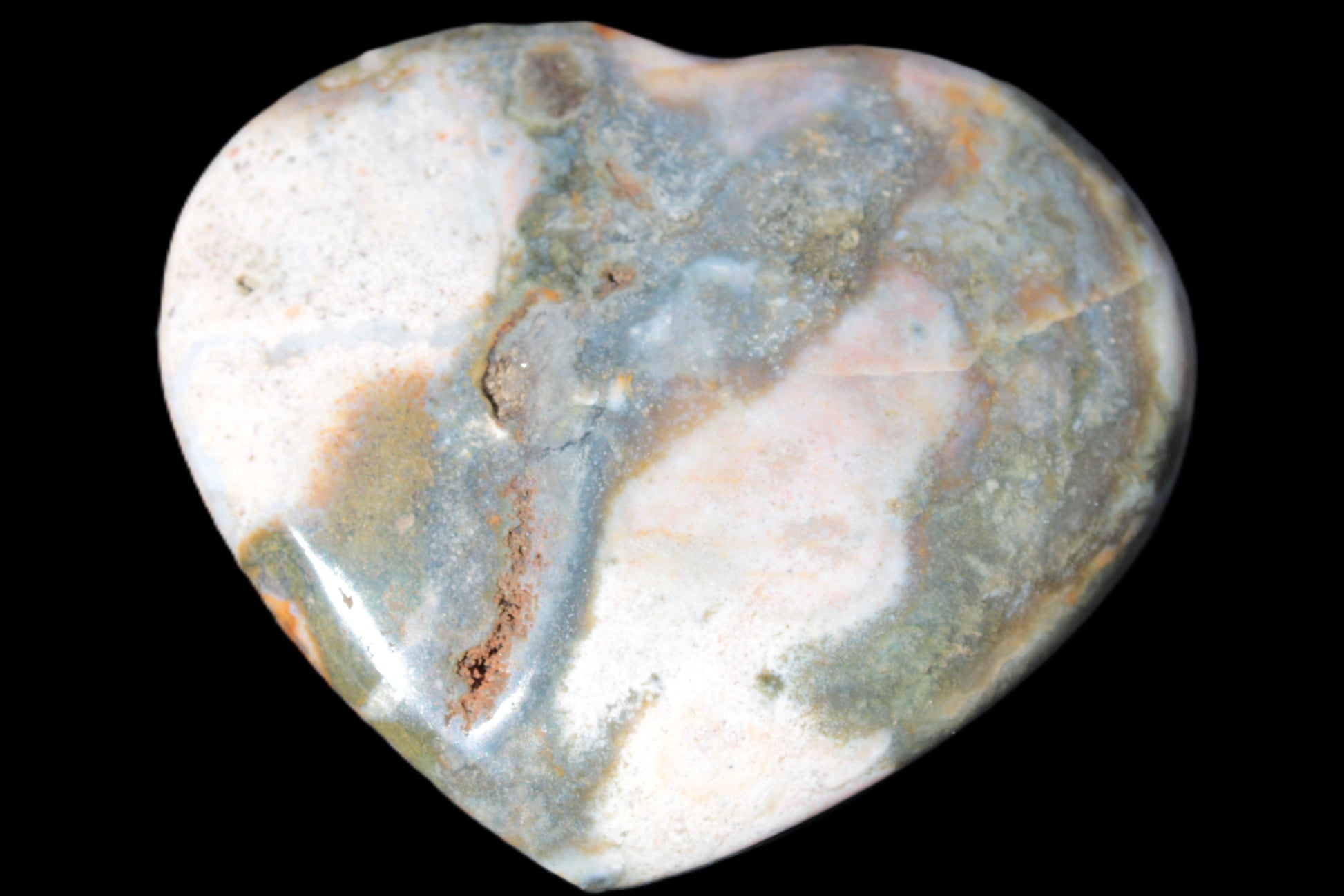 Ocean Jasper heart 336g Rocks and Things